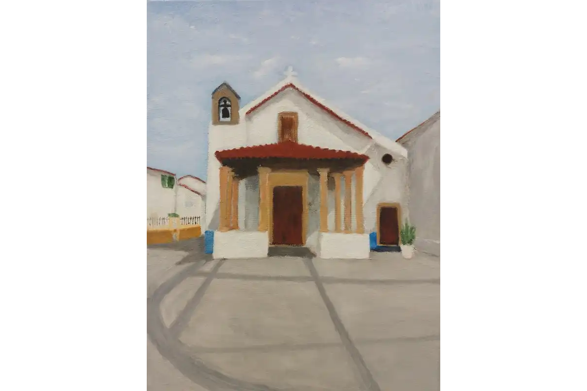 Igreja da Vermelha a óleo